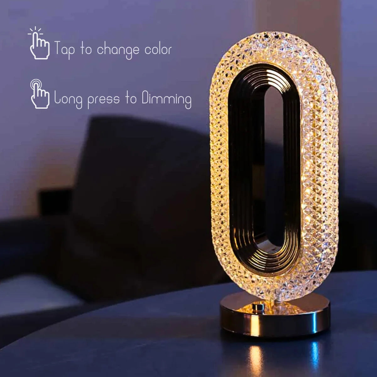 GlowOval Crystal Table Lamp™