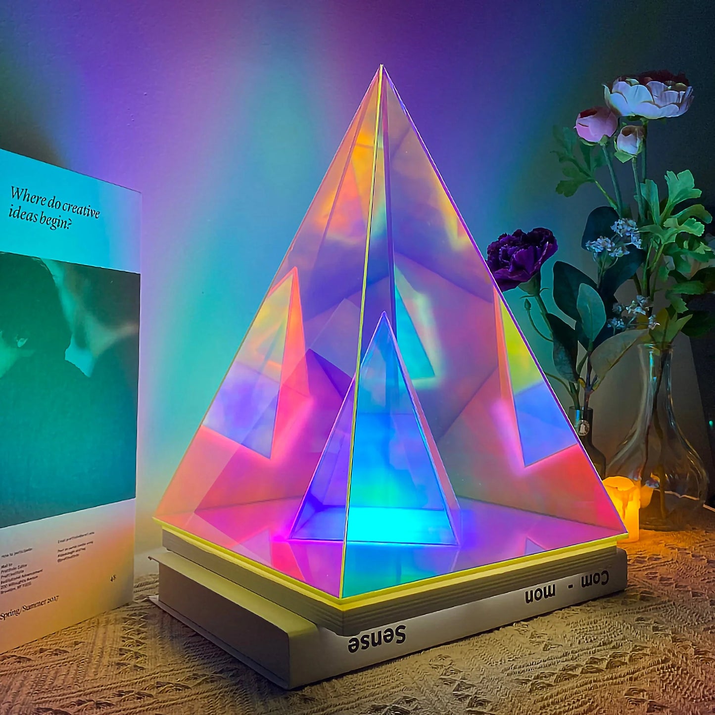 Aurora Infinity Pyramid Lamp™