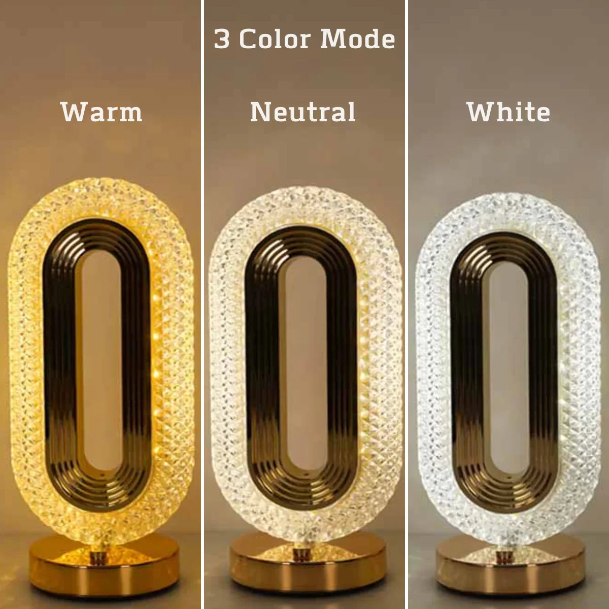 GlowOval Crystal Table Lamp™