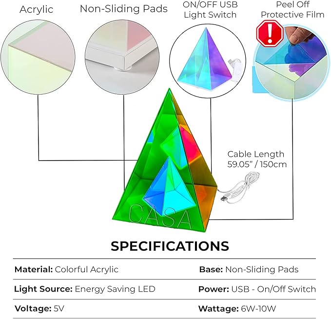 Aurora Infinity Pyramid Lamp™