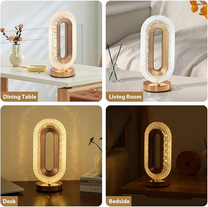 GlowOval Crystal Table Lamp™