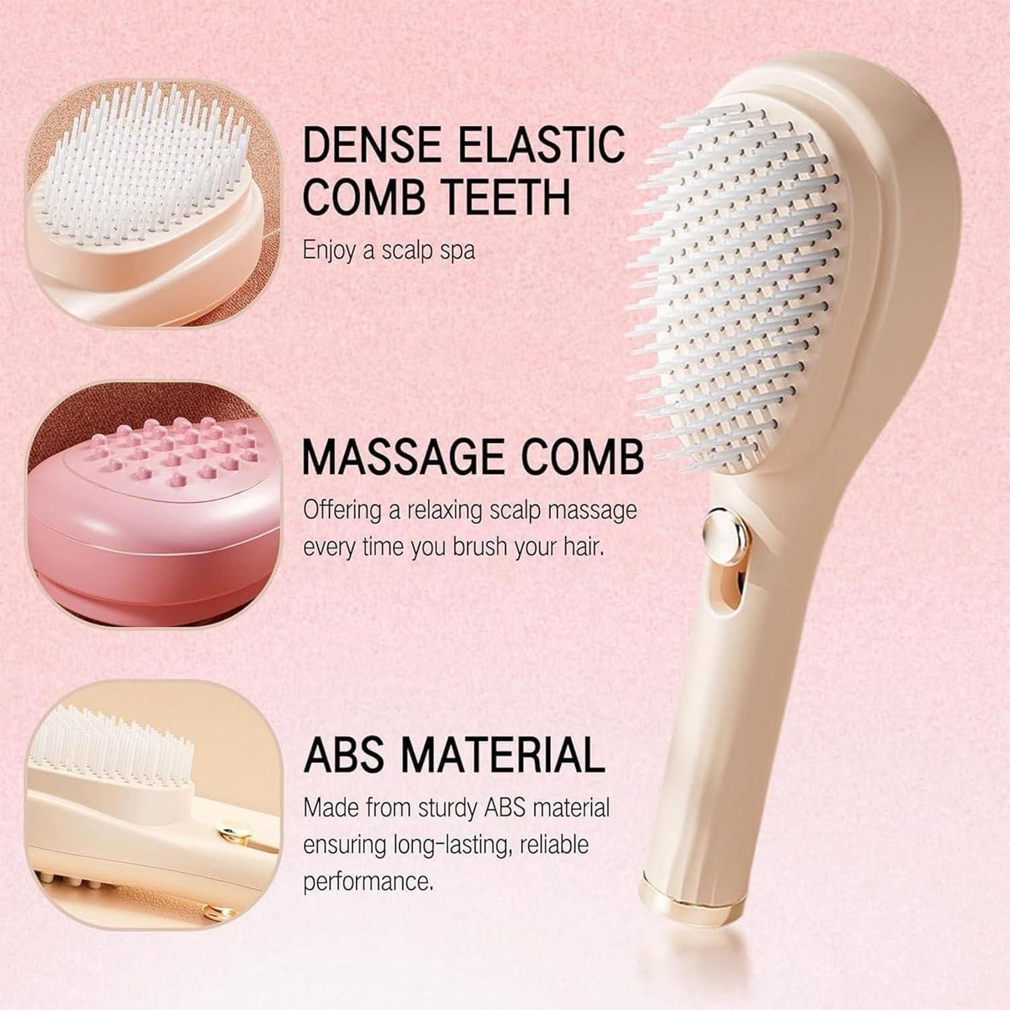 MassageFlex Comb with Retractable Bristle