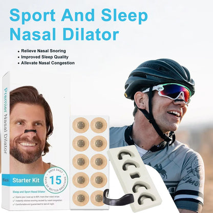 BreatheEase Kit: Sports Nasal Dilators for Snoring and Sleep Improvement